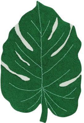 Lorena Canals Tapis lavable Monstera Leaf vert (120 x 160 cm)