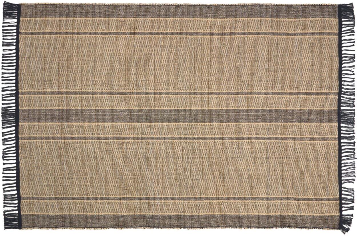 Kave Home Brunilda black and brown rug 160 x 230 cm