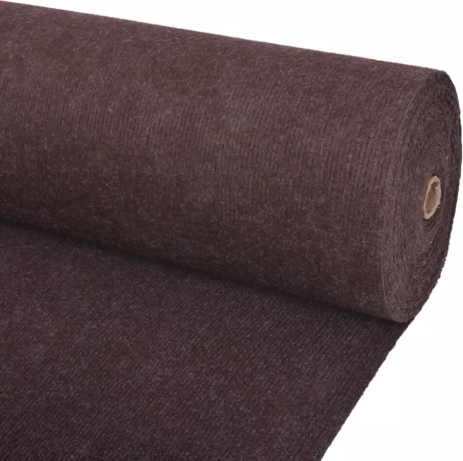 vidaXL Exhibition Carpet Rib 1,2x20 m Brown