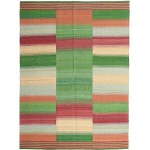 Annodato a mano. Provenienza: Persia / Iran Tappeto Persiano Kilim Moderni Tappeto 149X205 Verde/Rosso (Lana, Persia/Iran)