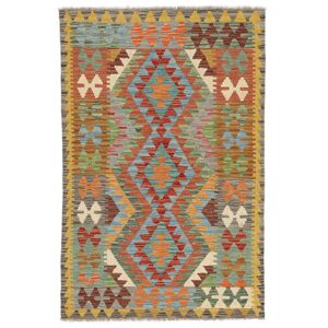 Annodato a mano. Provenienza: Afghanistan 100X153 Tappeto Kilim Afghan Old Style Tappeto Orientale Marrone/Verde (Lana, Afghanistan)