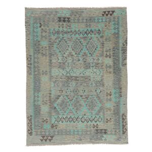 Annodato A Mano. Provenienza: Afghanistan Kilim Afghan Old Style Tappeto 177x235 Tappeto Di Lana Verde/verde Scuro Tappeto