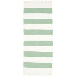 RugVista Cotton stripe Tappeto - Verde menta 80x200