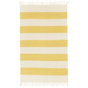 RugVista Cotton stripe Tappeto - Giallo 100x160