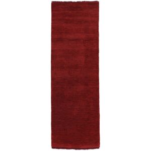 RugVista Handloom fringes Tappeto - Rosso scuro 80x300