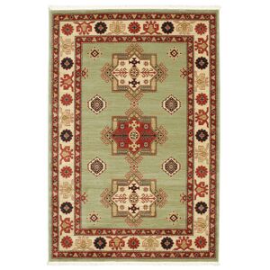 RugVista Marivan Kazak Tappeto - Verde chiaro / Beige Crema 160x230