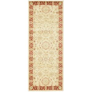 RugVista Farahan Ziegler Tappeto - Beige / Rosso 80x200