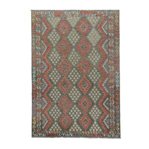 Annodato a mano. Provenienza: Afghanistan Kilim Afghan Old style Tappeto 202x291