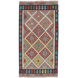 Annodato a mano. Provenienza: Afghanistan Kilim Afghan Old style Tappeto 97x191