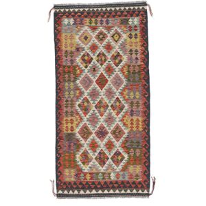 Annodato a mano. Provenienza: Afghanistan Kilim Afghan Old style Tappeto 102x209