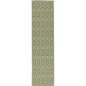 RugVista Zellige Tappeto - Verde / Beige 80x300