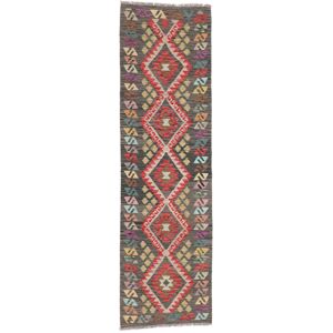 Annodato a mano. Provenienza: Afghanistan Kilim Afghan Old style Tappeto 80x279