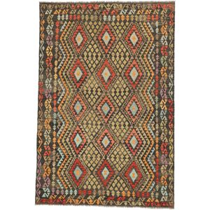 Annodato a mano. Provenienza: Afghanistan Kilim Afghan Old style Tappeto 205x305