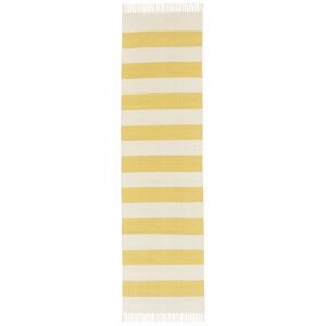 RugVista Cotton stripe Tappeto - Giallo 80x300