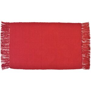 Inspire Tappeto Basic in cotone bordeaux, 50x80 cm