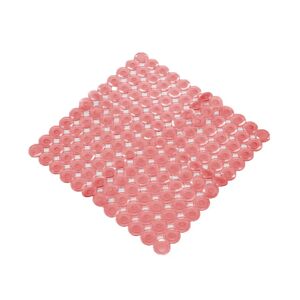 Leroy Merlin Tappeto antiscivolo quadrato Bottoni in pvc rosso 55 x 55 cm