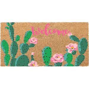 VELCOC Zerbino Jolly eco Welcome cactus in cocco L 40 x 80 cm