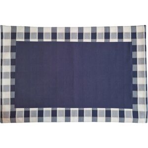 Leroy Merlin Tappeto Vichy in cotone blu, 50x80 cm