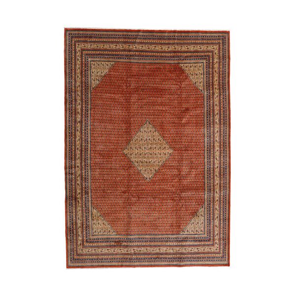annodato a mano. provenienza: persia / iran 263x380 tappeto orientale saruk mir tappeto marrone/arancione grandi (lana, persia/iran)