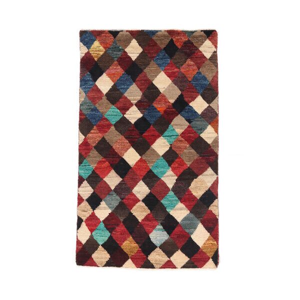 annodato a mano. provenienza: afghanistan moroccan berber - afghanistan 82x138 tappeto di lana nero/rosso scuro piccolo tappeto