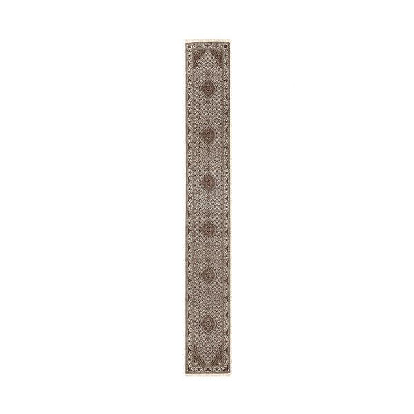 annodato a mano. provenienza: india tappeto orientale tabriz royal tappeto 78x560 passatoie marrone/grigio scuro ( india)