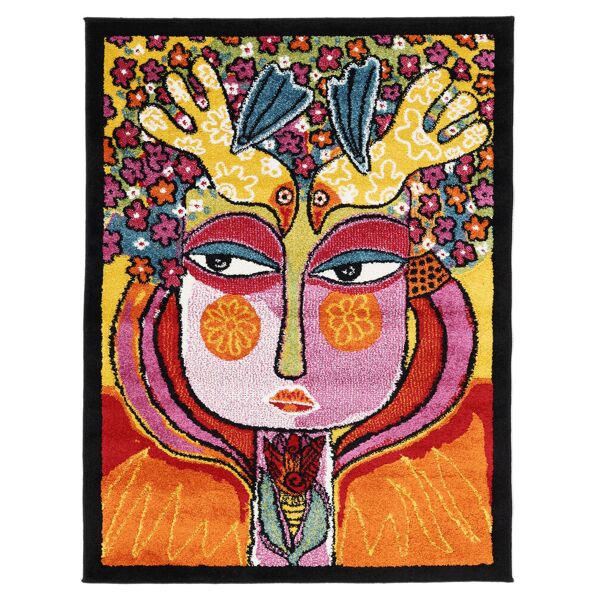rugvista she has flowers in her hair tappeto - multicolore 100x130