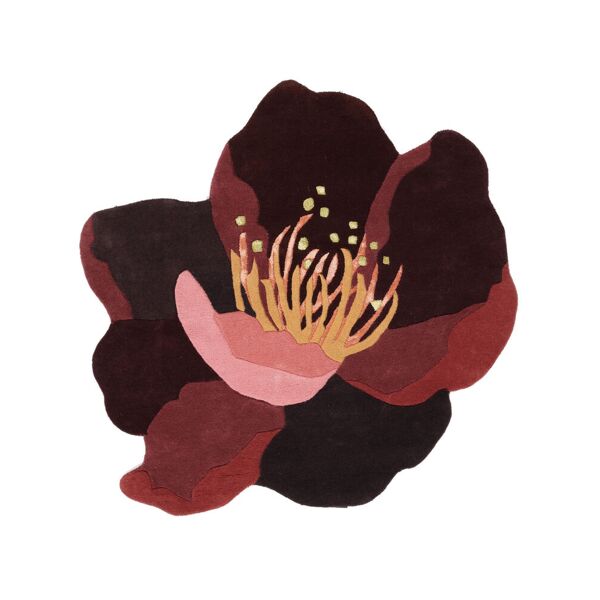 rugvista botanic tappeto - rosso borgogna / rosa  Ø 200