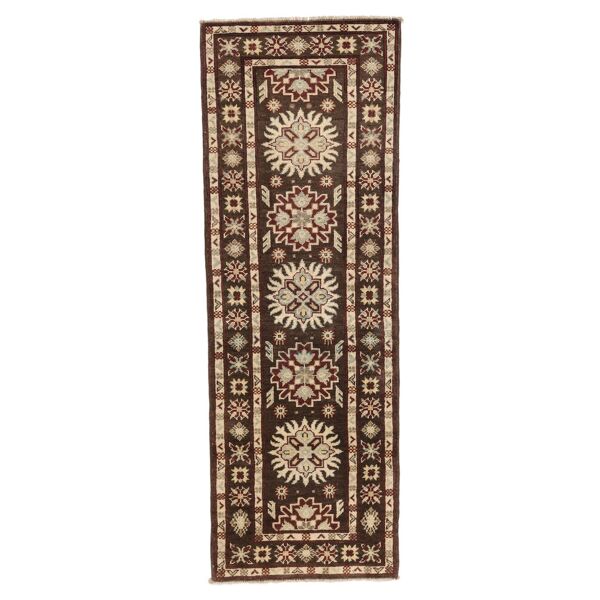 annodato a mano. provenienza: afghanistan kazak fine tappeto 65x195