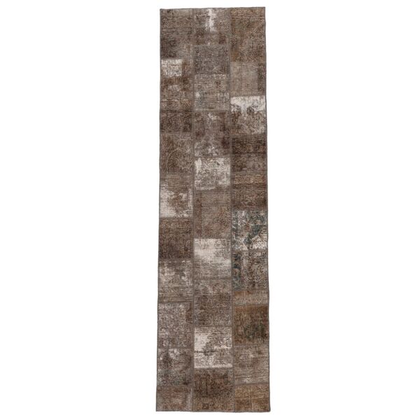 annodato a mano. provenienza: persia / iran patchwork tappeto 81x301