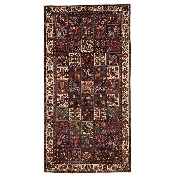 annodato a mano. provenienza: persia / iran bakhtiar tappeto 162x306