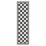 Leroy Merlin Passatoia Marble chess antiscivolo in pvc nero e bianco, 50x180 cm