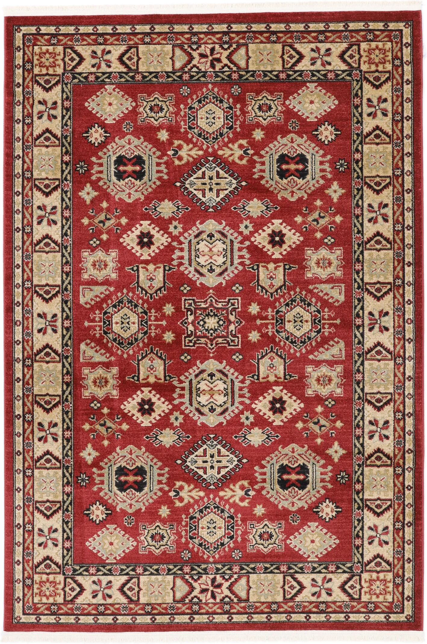 RugVista Shirvan Kazak Tappeto - Rosso / Beige 140x200