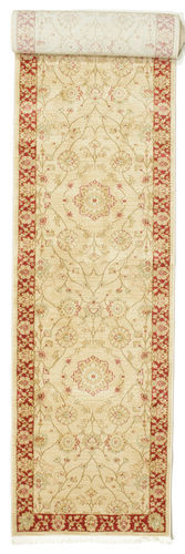 RugVista Tappeto Farahan Ziegler 80X500 Orientale Alfombra Pasillo Beige/Beige Scuro