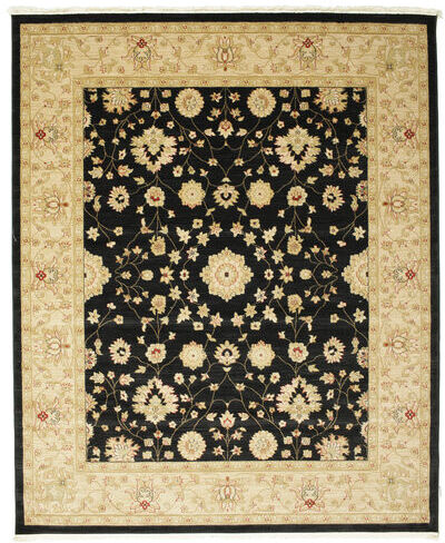 RugVista Tappeto Orientale Farahan Ziegler 250X300 Nero/Beige Grandi