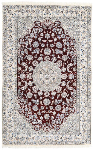 Annodato a mano. Provenienza: Persia / Iran 155X243 Tappeto Nain Fine 9La Tappeto Orientale Grigio/Beige (Persia/Iran)