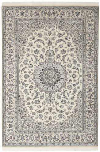 Annodato a mano. Provenienza: Persia / Iran Tappeto Persiano Nain Fine 9La Tappeto 205X305 Marrone/Grigio Scuro ( Persia/Iran)