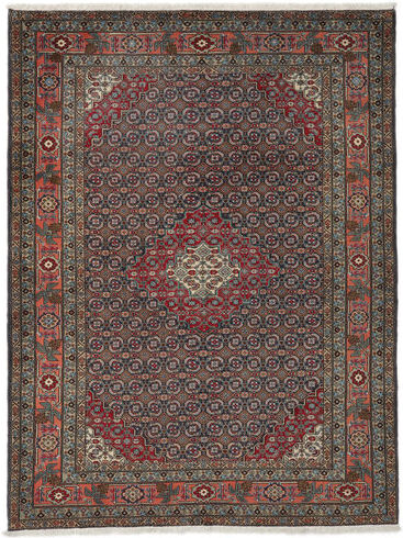 Annodato a mano. Provenienza: Persia / Iran 213X283 Tappeto Orientale Meshkin Tappeto Nero/Rosso Scuro (Lana, Persia/Iran)