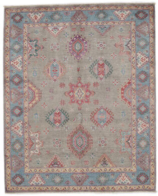 Annodato a mano. Provenienza: Afghanistan Tappeto Kazak Fine Tappeto 157X190 Marrone/Rosso Scuro (Lana, Afghanistan)