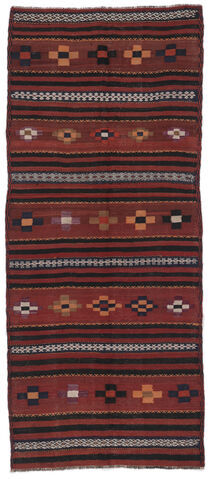 Annodato a mano. Provenienza: Afghanistan 113X268 Tappeto Afghan Vintage Kilim Tappeto Orientale Passatoie Nero/Rosso Scuro (Lana, Afghanistan)