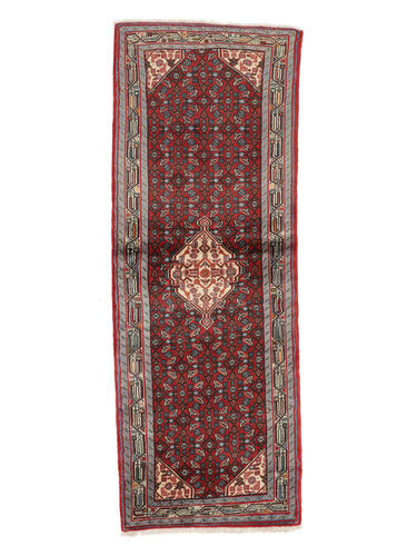 Annodato a mano. Provenienza: Persia / Iran Tappeto Hamadan Fine Tappeto 80X225 Passatoie Rosso Scuro/Nero (Lana, Persia/Iran)