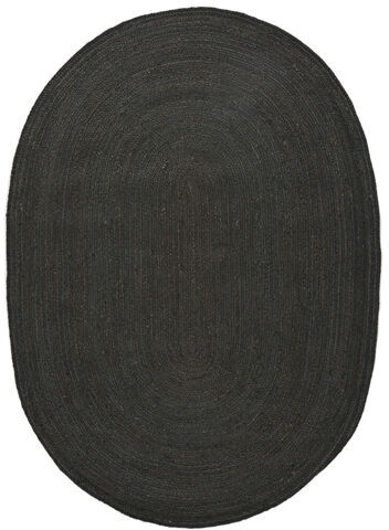 Annodato a mano. Provenienza: India Jute Tappeto 160X230 Nero Tappeto