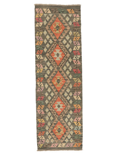 Annodato a mano. Provenienza: Afghanistan Tappeto Kilim Afghan Old Style Tappeto 62X193 Passatoie Marrone/Arancione (Lana, Afghanistan)
