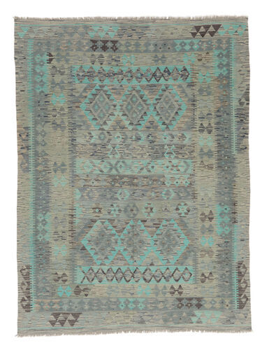 Annodato a mano. Provenienza: Afghanistan Kilim Afghan Old Style Tappeto 177X235 Tappeto Di Lana Verde/Verde Scuro Tappeto