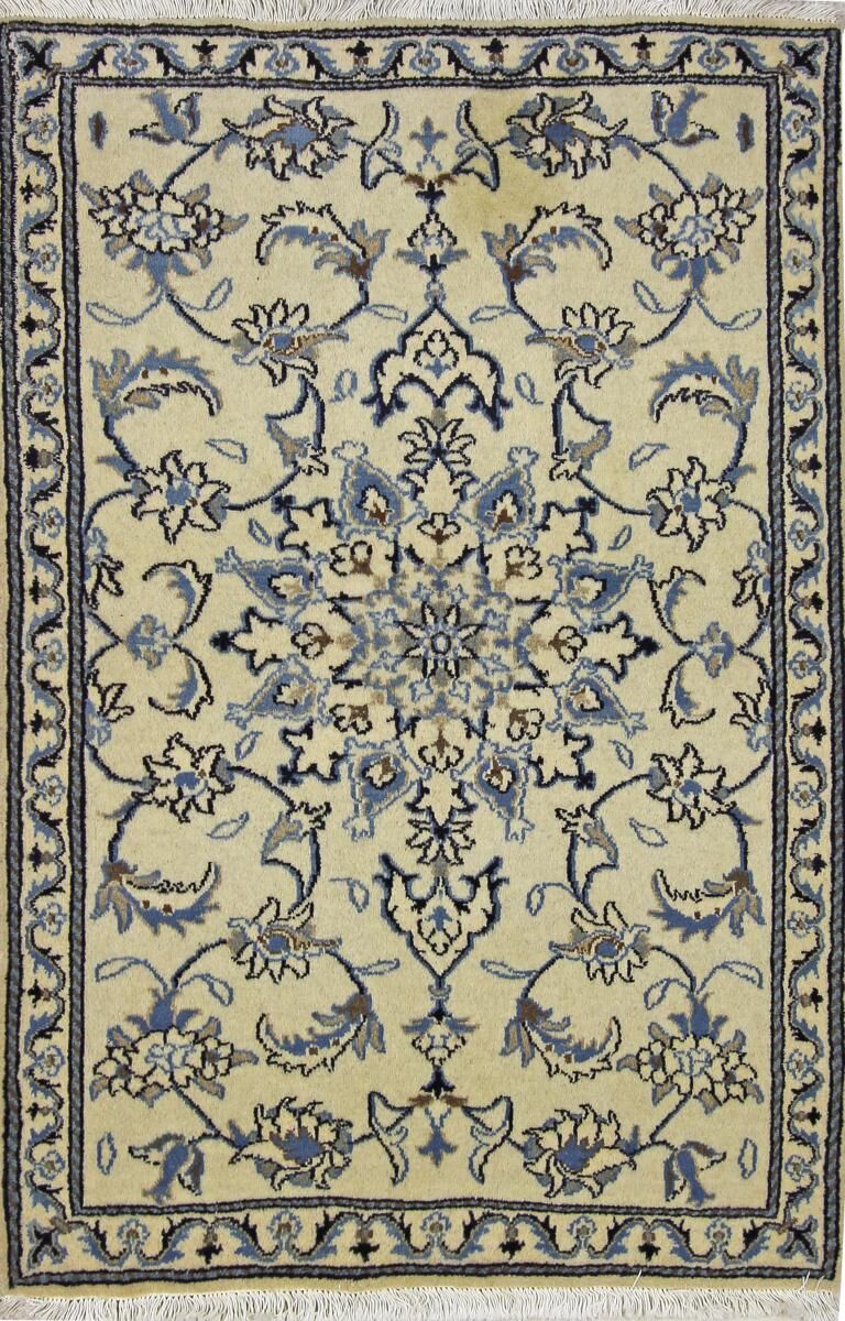 Nain Trading Tappeto Fatto A Mano Nain 138x92 Beige/Marrone Scuro (Lana / Seta, Persia/Iran)