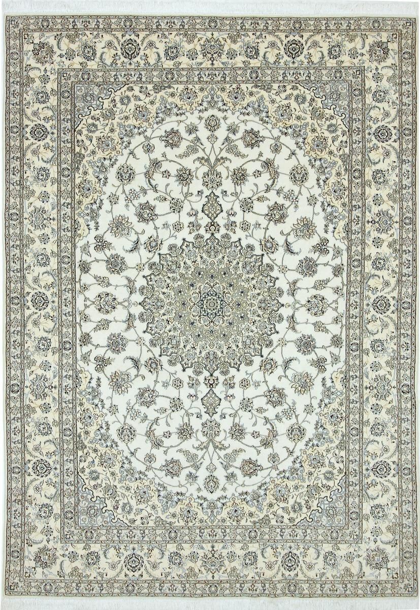 Nain Trading Tappeto Fatto A Mano Nain 9La 357x246 Grigio/Beige (Lana / Seta, Persia/Iran)