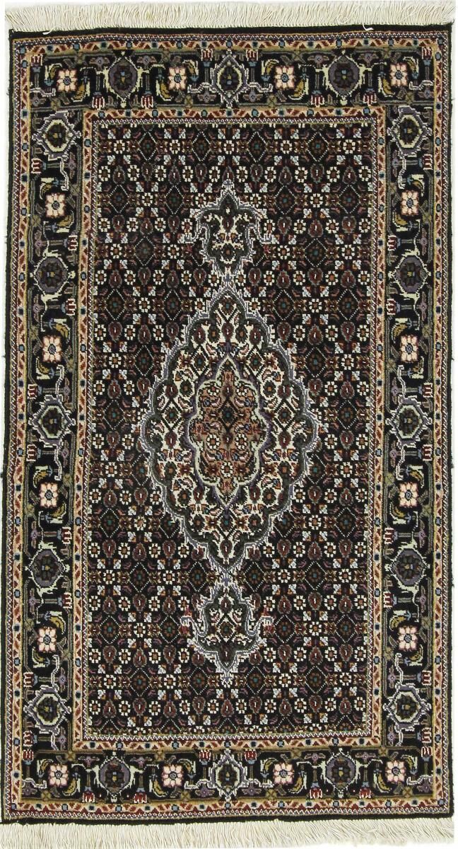 Nain Trading Tappeto Fatto A Mano Tabriz Mahi 50Raj 134x75 Grigio Scuro/Beige (Lana / Seta, Persia/Iran)