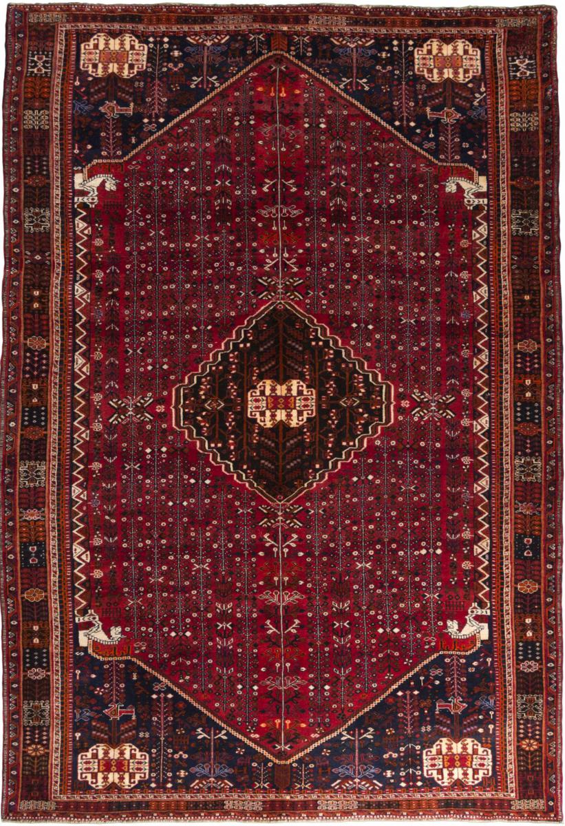 Nain Trading Tappeto Shiraz 279x187 Grigio Scuro/Ruggine (Lana, Persia/Iran, Annodato a mano)