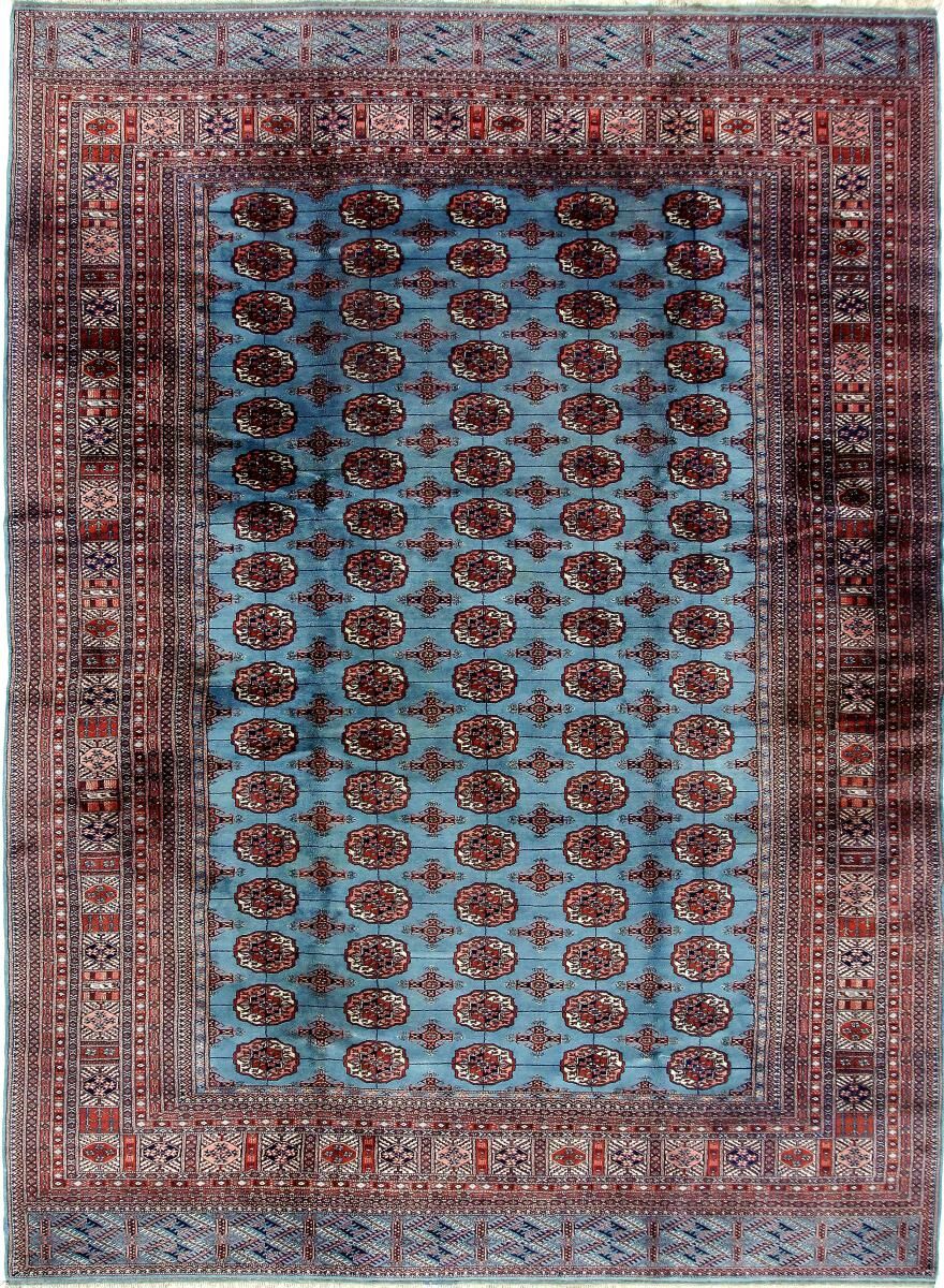 Nain Trading Tappeto Persiano Turkaman Vecchio 383x273 Blu Scuro/Viola (Annodato a mano, Persia/Iran, Lana)