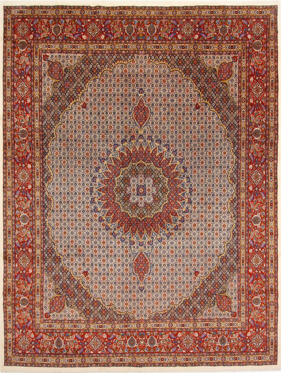 Nain Trading Tappeto Orientale Moud 389x290 Beige/Marrone (Persia/Iran, Lana / Seta, Annodato a mano)