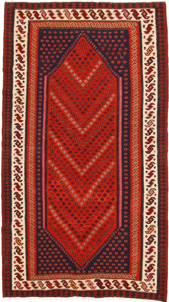 Nain Trading Tappeto Orientale Kilim Fars Azerbaijan Antico 304x170 Arancione/Rosa (Persia/Iran, Lana, Tessuto a mano)